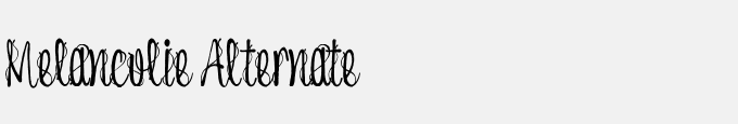 Melancolie Alternate