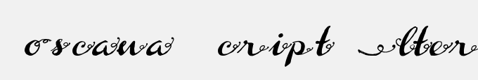 Toscana Script Alternate