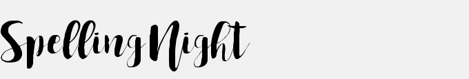 Spelling Night