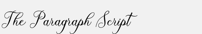 The Paragraph Script