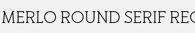 Merlo Round Serif Regular
