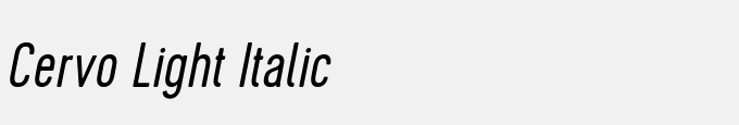 Cervo Light Italic