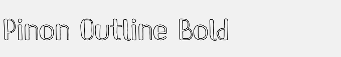 Pinon Outline Bold