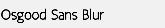 Osgood Sans Blur
