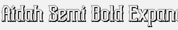 Aidah Semi Bold Expanded
