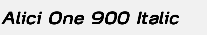 Alici One 900 Italic