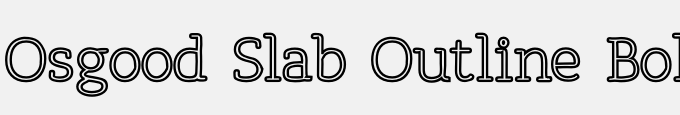 Osgood Slab Outline Bold