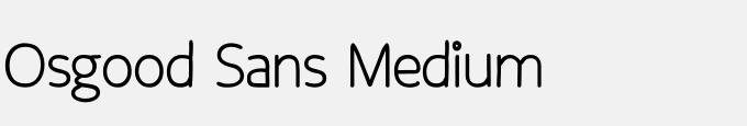 Osgood Sans Medium