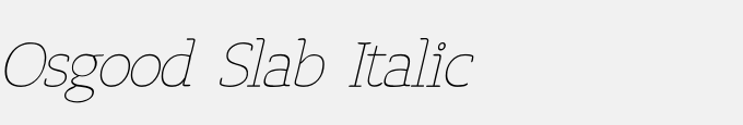 Osgood Slab Italic