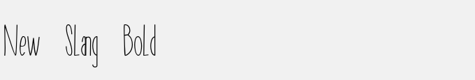 New Slang Bold