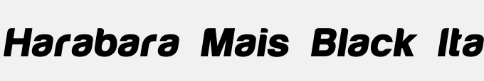 Harabara Mais Black Italic