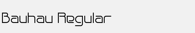 Bauhau Regular