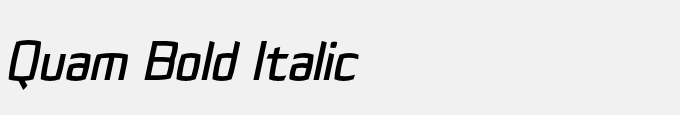 Quam Bold Italic