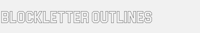 Blockletter Outlines
