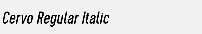 Cervo Regular Italic