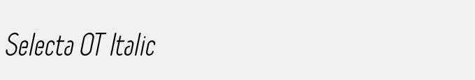 Selecta OT Italic
