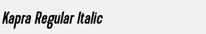 Kapra Regular Italic
