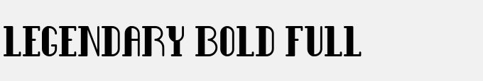 Legendary Bold Full