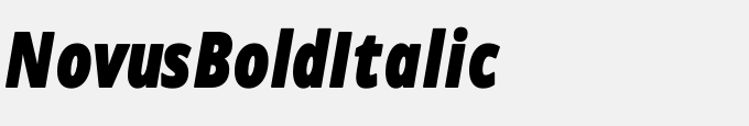 Novus-Bold-Italic