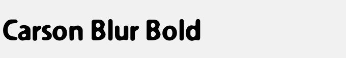 Carson Blur Bold