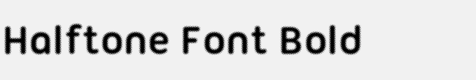 Halftone Font Bold