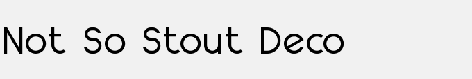 Not So Stout Deco