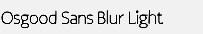 Osgood Sans Blur Light