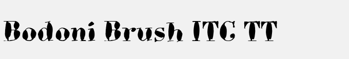 Bodoni Brush ITC TT