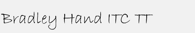 Bradley Hand ITC TT