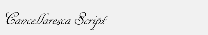 Cancellaresca Script
