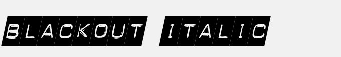 Blackout Italic