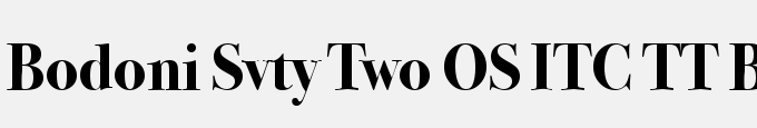 Bodoni Svty Two OS ITC TT Bold