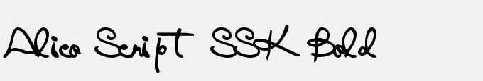 Alico Script SSK Bold