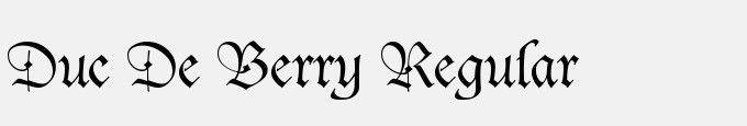 Duc De Berry Regular