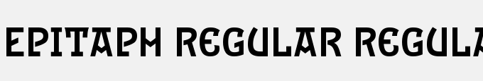 Epitaph Regular Regular