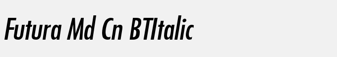 Futura Md Cn BT-Italic
