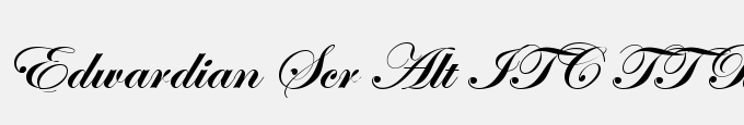 Edwardian Scr Alt ITC TT Bold