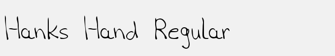 Hanks Hand Regular