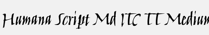 Humana Script Md ITC TT Medium