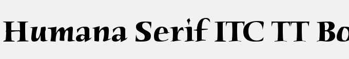 Humana Serif ITC TT Bold
