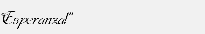 Esperanza!"