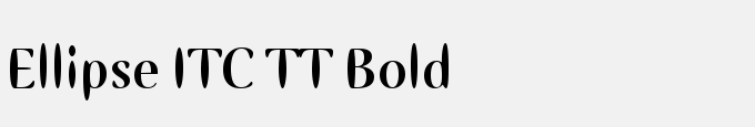 Ellipse ITC TT Bold