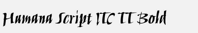 Humana Script ITC TT Bold