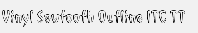 Vinyl Sawtooth Outline ITC TT