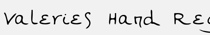 Valeries Hand Regular