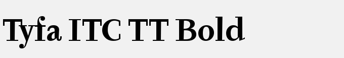 Tyfa ITC TT Bold
