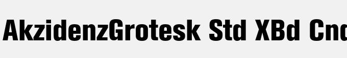 Akzidenz-Grotesk Std XBd Cnd