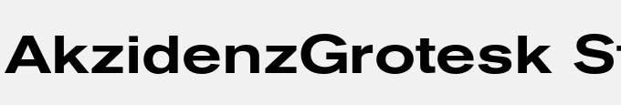 Akzidenz-Grotesk Std Med Ext
