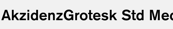 Akzidenz-Grotesk Std Med