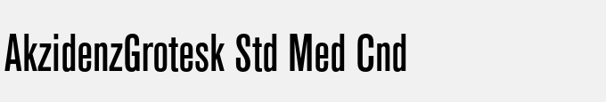Akzidenz-Grotesk Std Med Cnd